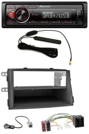 Pioneer MP3 DAB 1DIN AUX USB Autoradio für Kia Sorento II (XM, 2009-2012)
