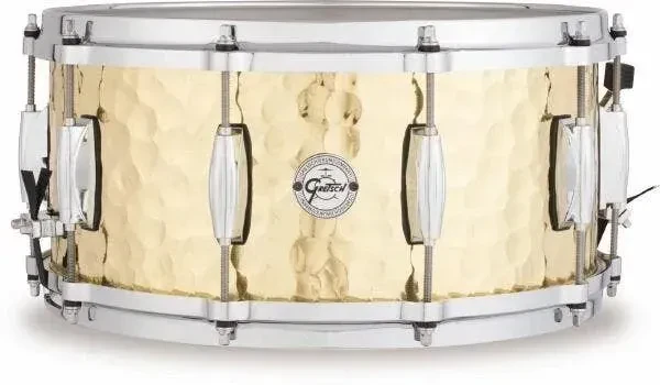 Gretsch Silver Series Hammered Brass Snare Drum 6.5"x14"
