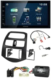 Автомагнитола Kenwood 2-DIN Bluetooth USB DAB для Chevrolet Spark (2012–2020)