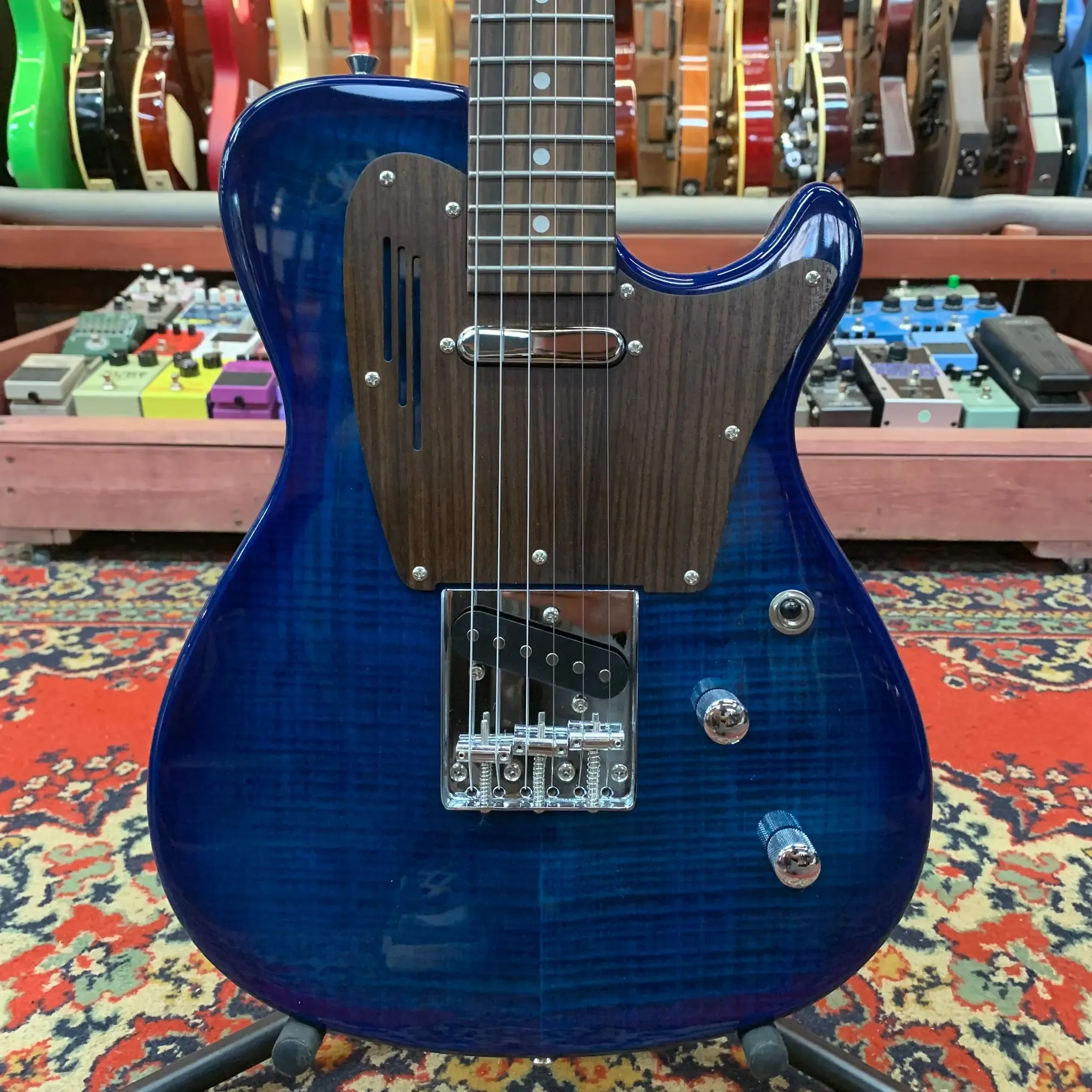 Электрогитара U-One by Magneto UT-10P Telecaster SS Flame Maple Transparent Blue