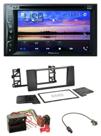 Автомагнитола Pioneer 2-DIN Bluetooth USB DVD DAB MP3 для BMW 5 E39 и X5 Quadlock