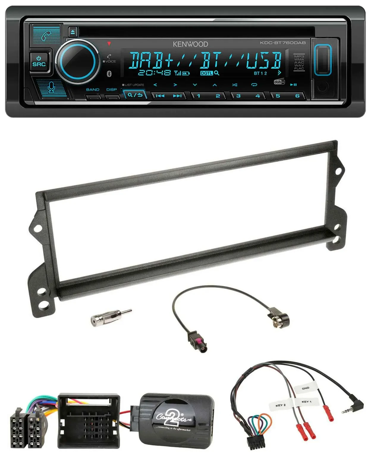 Kenwood Lenkrad Bluetooth DAB USB CD Autoradio für Mini (2001-2006 MOST)