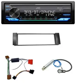 JVC Bluetooth DAB USB MP3 Autoradio für Audi A3 8L 00-03 A6 C5 00-04 Aktivsystem
