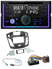 JVC MP3 USB 2DIN DAB Bluetooth CD Autoradio für Ford Focus (2011-2014)