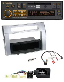 Автомагнитола для Toyota Corolla Verso 2004–2007 Pioneer DAB, USB, Bluetooth, поддержка кнопок на руле