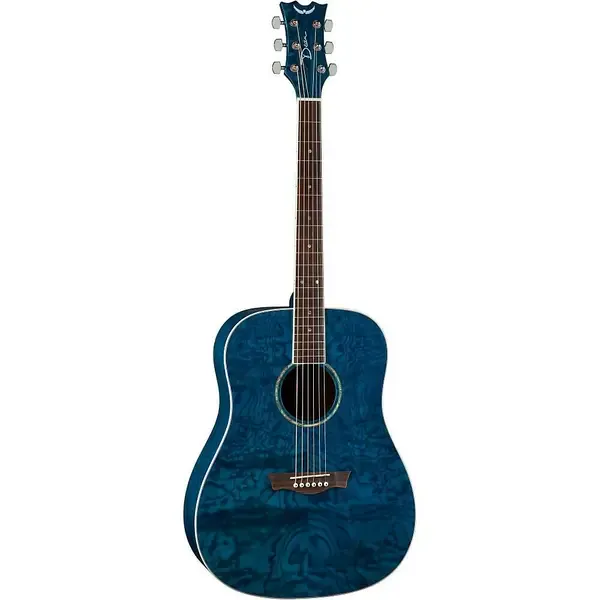 Акустическая гитара Dean AXS Dreadnought Quilt Transparent Blue