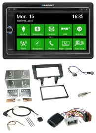 Blaupunkt Bluetooth 2DIN Lenkrad DAB USB TMC Navigation für Honda CRV 2006-2012