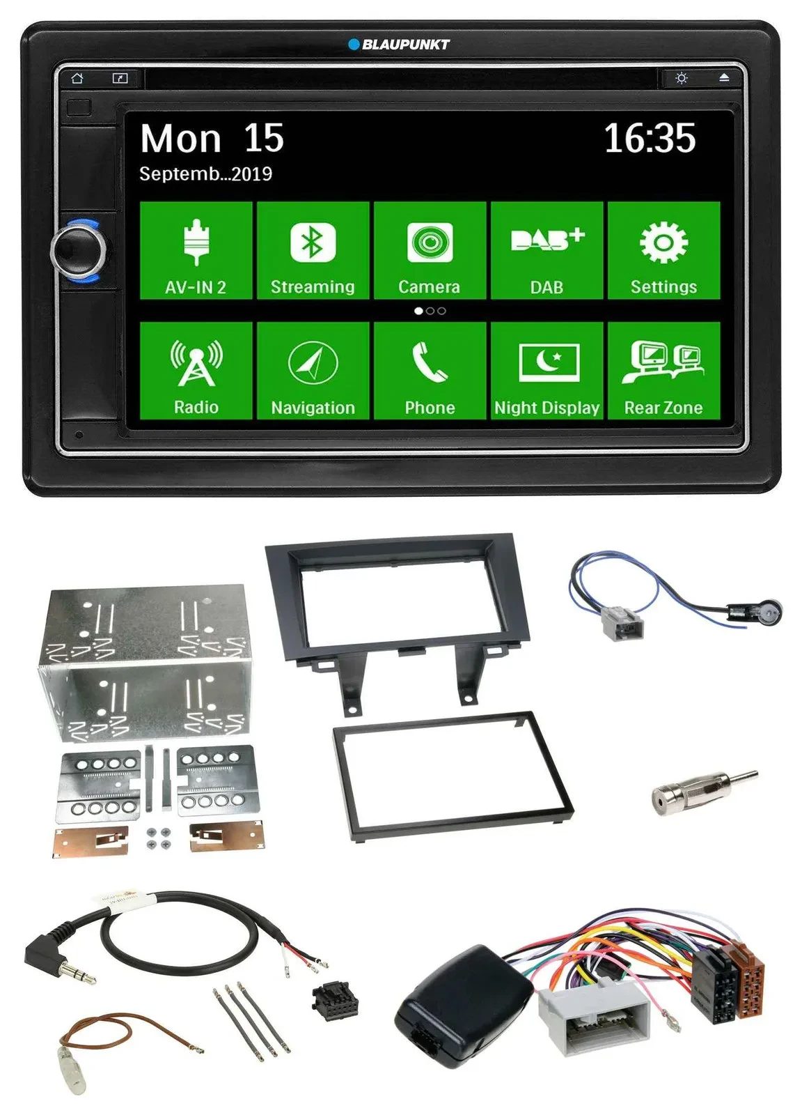 Blaupunkt Bluetooth 2DIN Lenkrad DAB USB TMC Navigation für Honda CRV 2006-2012