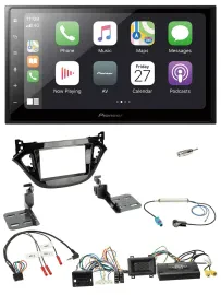 Pioneer Lenkrad Bluetooth DAB 2DIN USB Autoradio für Opel Adam Corsa E 2017-2019