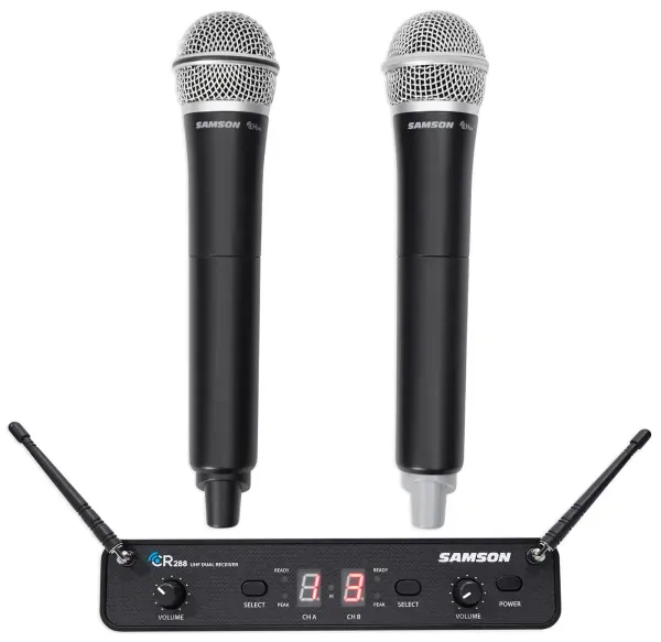 Samson Concert 288 Handheld Dual Channel Wireless Microphone System w/ 2 Mics