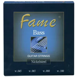 Bass Saiten 4er Set 45-100 Nickel Plated Steel 4-Saiter E-Bass Roundwound Light