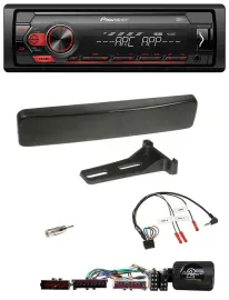 Pioneer DAB 1DIN MP3 Lenkrad USB Autoradio für Ford Focus Mondeo schwarz