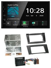 Kenwood Bluetooth MP3 DAB USB 2DIN Autoradio für Mercedes E-Klasse S211 03-09 Ru