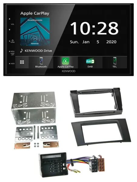 Kenwood Bluetooth MP3 DAB USB 2DIN Autoradio für Mercedes E-Klasse S211 03-09 Ru
