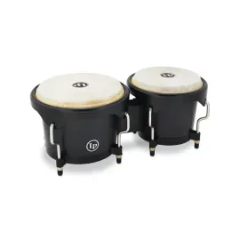 Latin Percussion 6 1/4-Inch and 7 1/4-Inch Bongos with Carrying Bag (Onyx)
