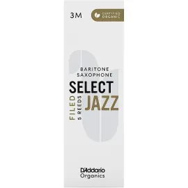 Трость для баритон-саксофона D'Addario Woodwinds Select Jazz 3M Filed (набор, 5 шт.)