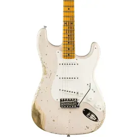 Fender CS 1955 Stratocaster Heavy Relic Quartersawn Guitar Dirty White Blonde