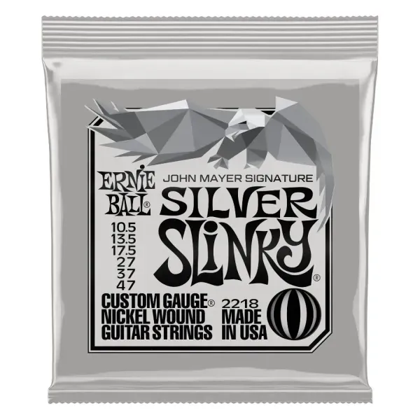 Струны для электрогитары Ernie Ball John Mayer Silver Slinky Signature 10.5-47