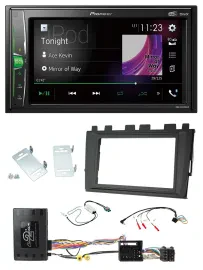 Pioneer 2DIN Lenkrad DAB USB Bluetooth Autoradio für VW Polo ab 2018 MIB II Info