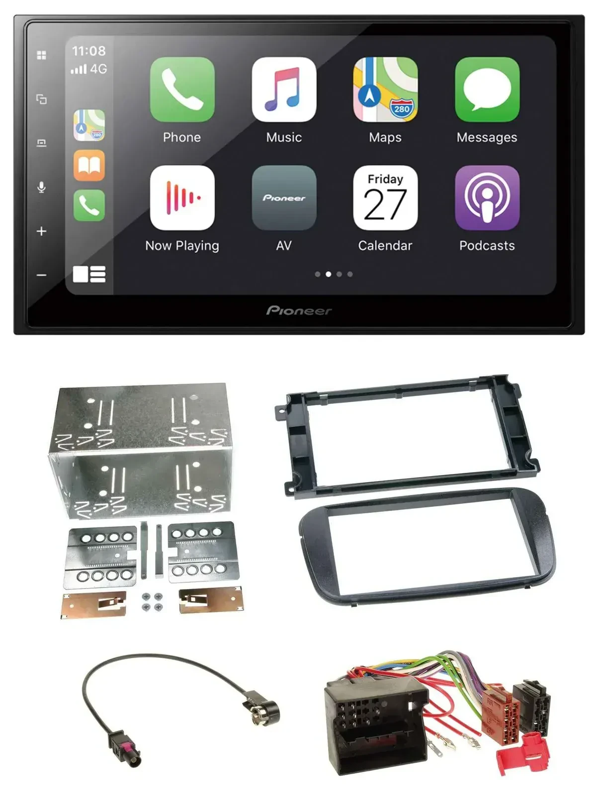 Автомагнитола Pioneer 2DIN Bluetooth DAB USB MP3 для Ford S-Max/Mondeo с 2007