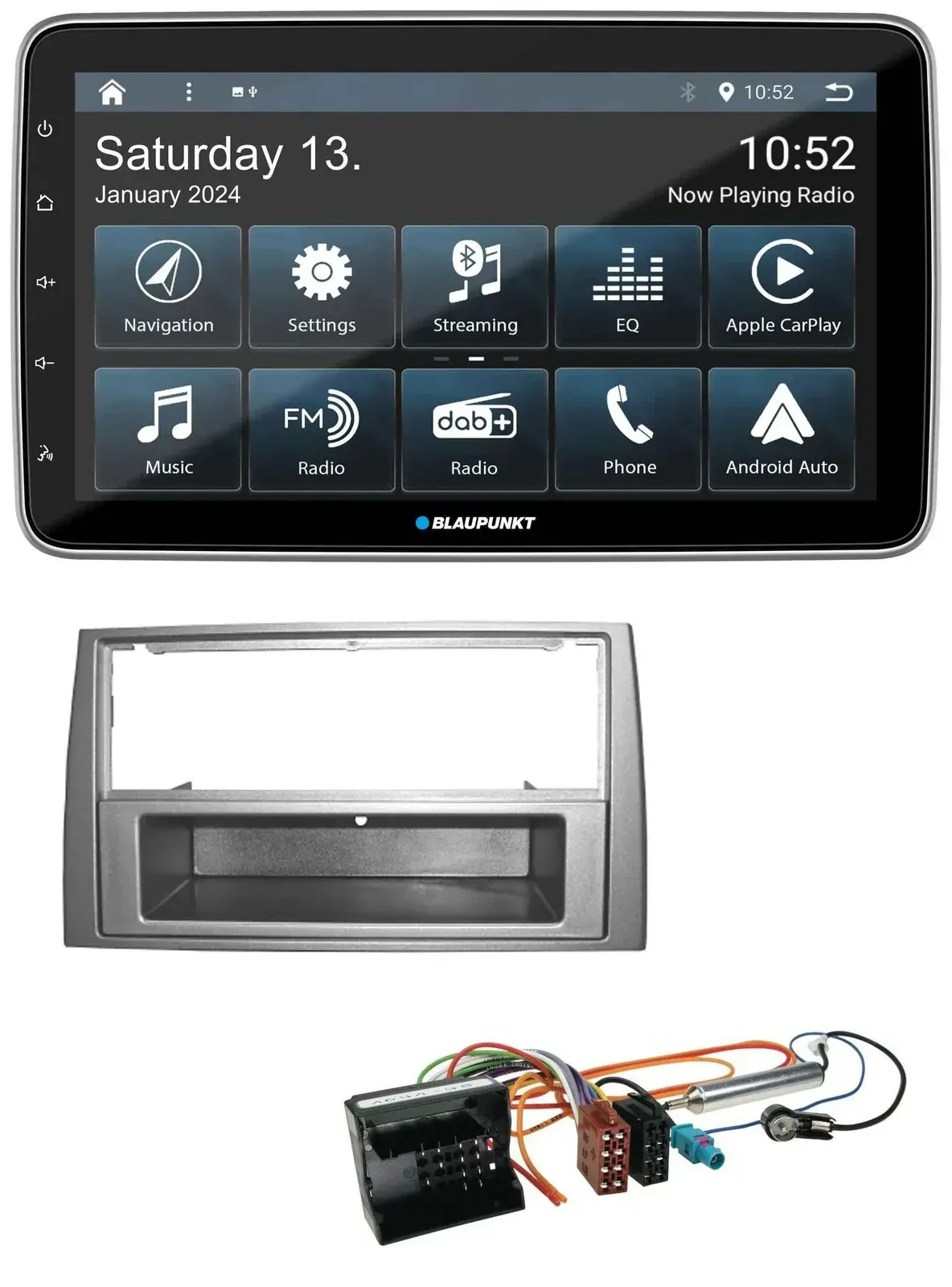 Blaupunkt USB DAB SD MP3 Bluetooth Autoradio für Peugeot 308 07-09 dunkelsilber