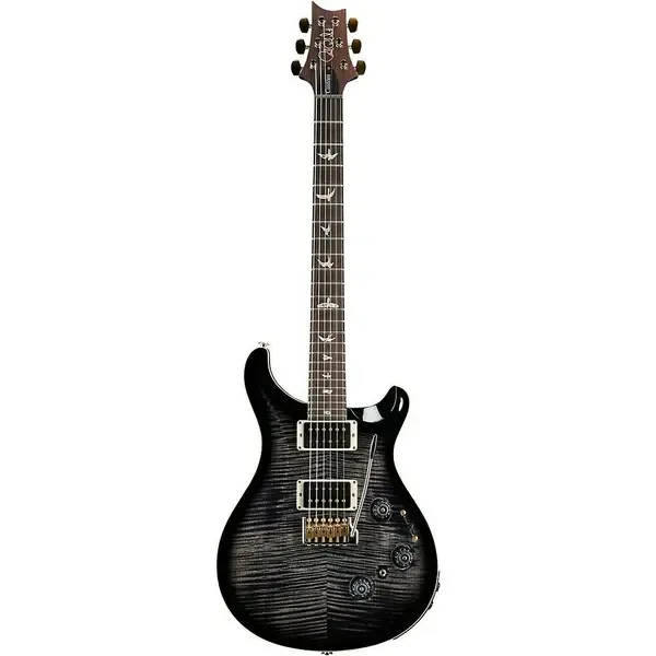 Электрогитара PRS Custom 24 10-Top Piezo with Pattern Thin Neck Charcoal Burst