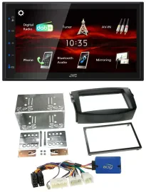 Автомагнитола для Toyota RAV4 2011–2013 JVC 2-DIN, USB, Bluetooth, MP3, DAB, 28-pin