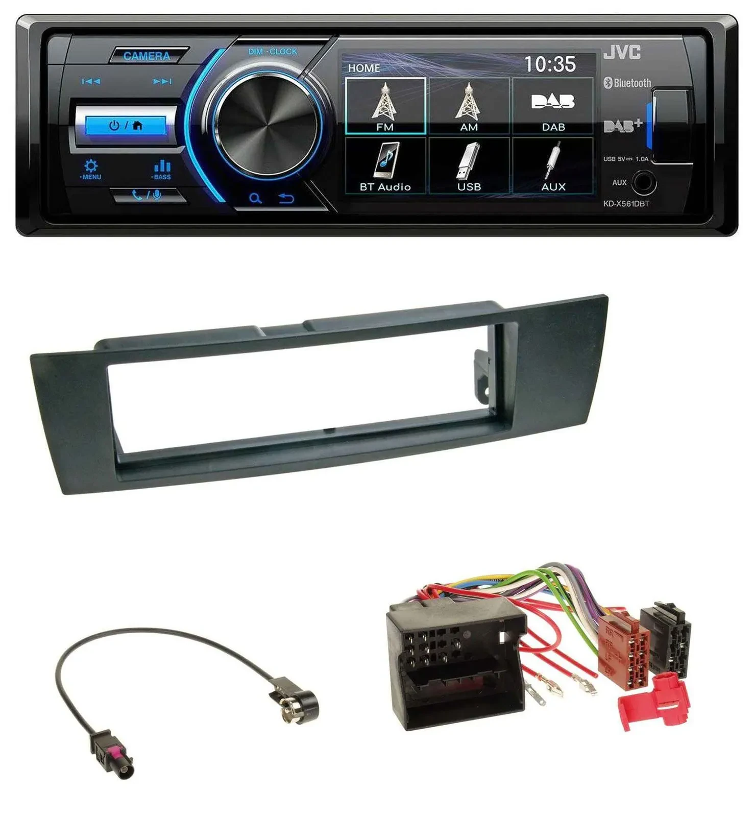 JVC Bluetooth MP3 USB DAB Autoradio für BMW 1er E87 3er E90-3 X1 E84 Z4 E89