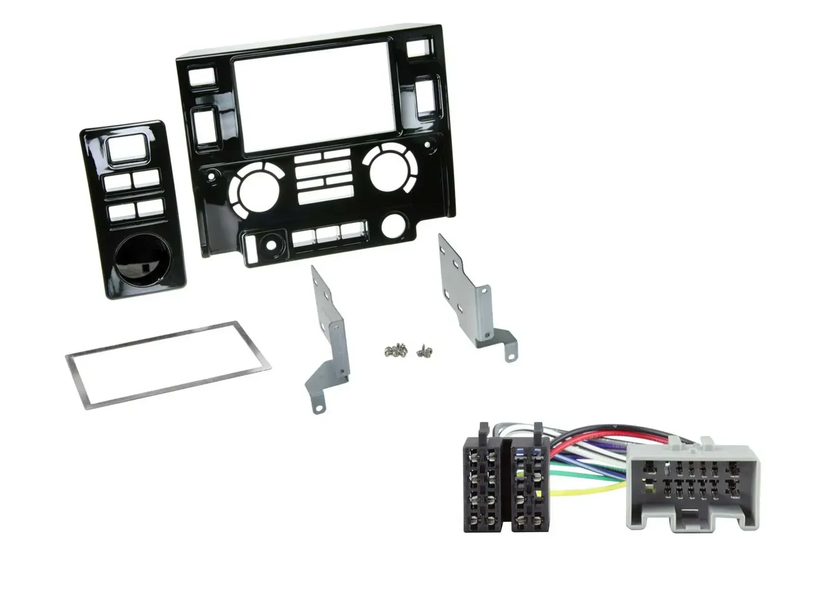 Radioeinbauset Doppel DIN Autoradio für Land Rover Defender Klavierlack 10-16