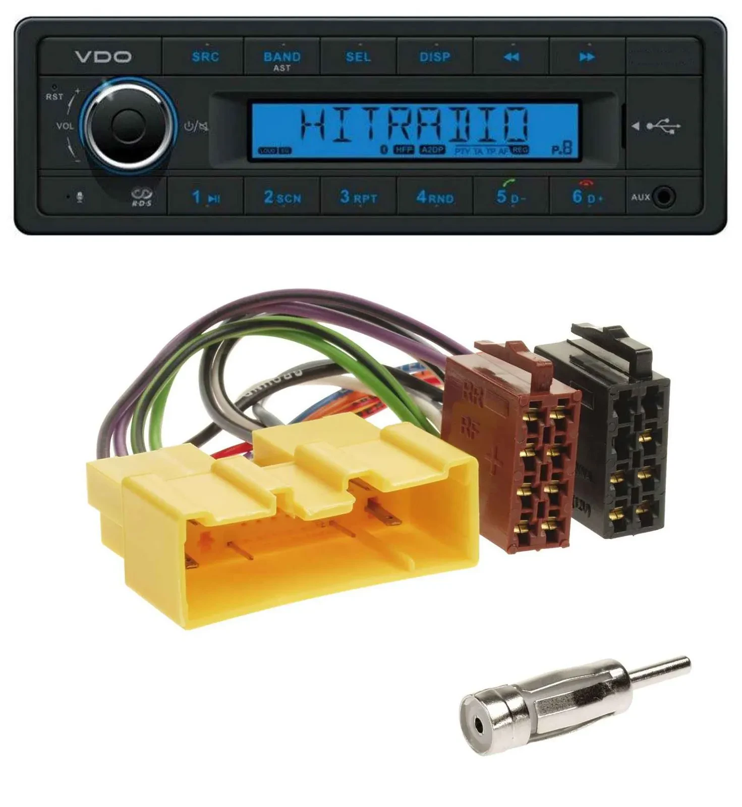 VDO AUX Bluetooth USB MP3 Autoradio für Mazda MX-5 (2000-2005)