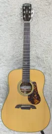Alvarez Masterworks MD60 Herringbone All Solid Dreadnought Acoustic Guitar w/Bag