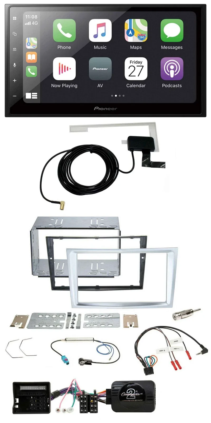 Автомагнитола Pioneer 2DIN USB Bluetooth DAB для Opel Zafira, Astra H, Corsa D