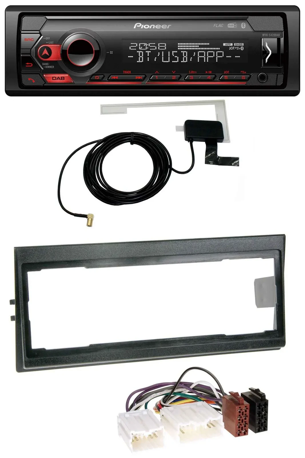 Pioneer DAB USB MP3 Bluetooth Autoradio für Volvo 940, 960, S40 (bis 2000)