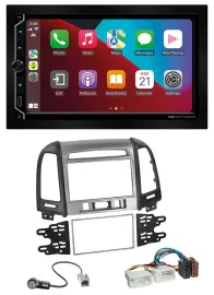 ESX 2DIN DAB USB MP3 Bluetooth Autoradio für Hyundai Santa Fe 3 Schalter 06-12