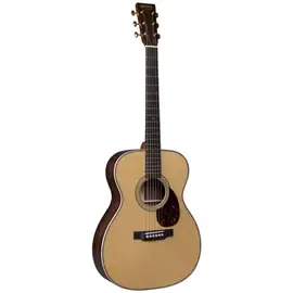Электроакустическая гитара Martin OM-28E Modern Deluxe Acoustic-Electric Guitar, Natural w/ Hard Case