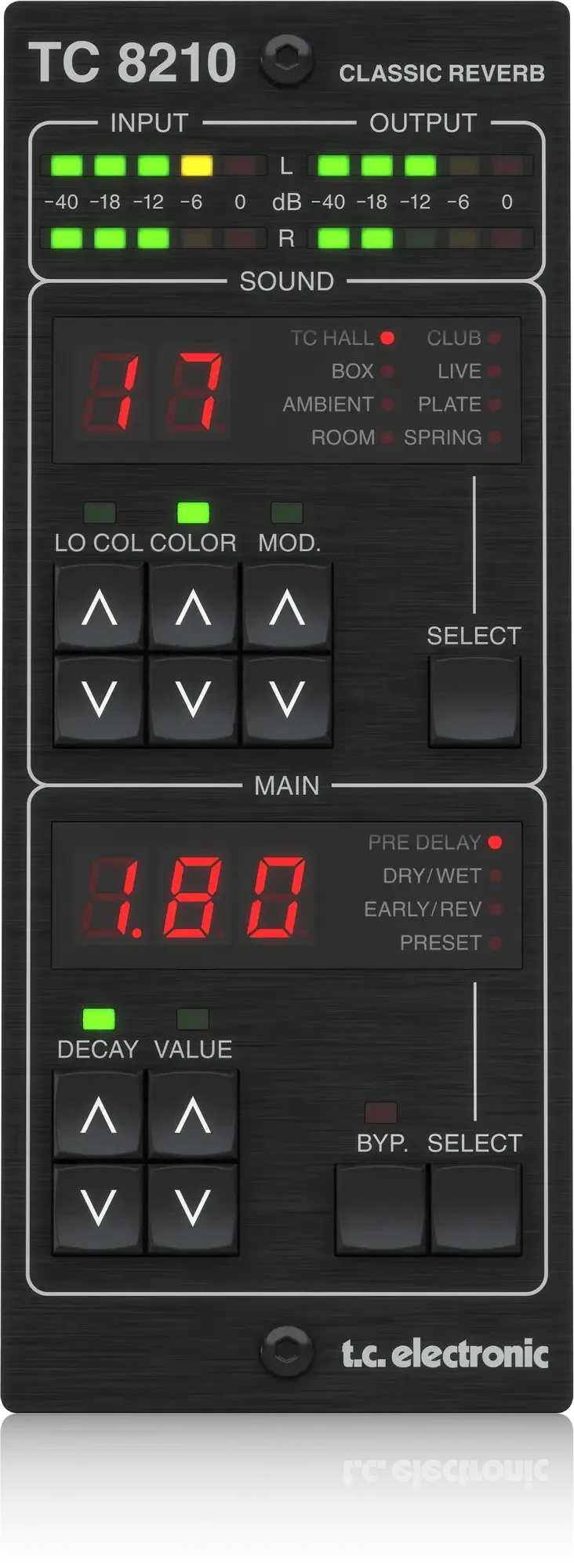 Midi-контроллер TC Electronic TC8210 DT с плагином Classic Mixing Reverb
