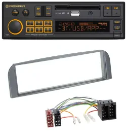 Pioneer DAB MP3 USB Bluetooth Autoradio für Alfa Romeo 147, GT - anthrazit