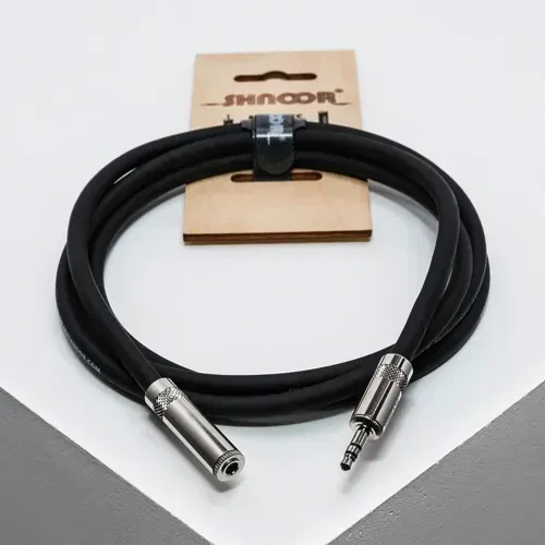 Коммутационный кабель SHNOOR MJEXT-S-6m Black 6 м
