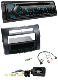 Kenwood Bluetooth USB CD Lenkrad DAB Autoradio für Toyota Corolla Verso 04-07 sc