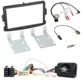 Radioset Lenkradadapter Doppel DIN Autoradio für Dacia ab 2012 schwarz