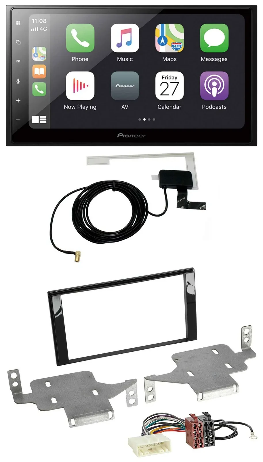 Pioneer USB MP3 2DIN Bluetooth DAB Autoradio für Nissan Juke (ab 2014)