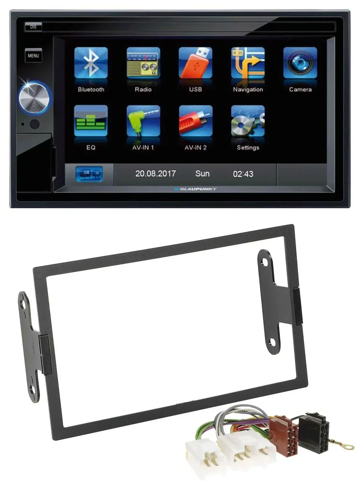 Blaupunkt SD Bluetooth 2DIN MP3 USB AUX Autoradio für Nissan Pathfinder Quest Se
