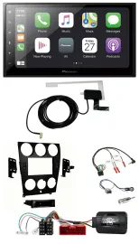 Pioneer USB Lenkrad 2DIN Bluetooth DAB Autoradio für Mazda 6 2006-2008