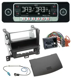 Dietz USB DAB MP3 Bluetooth Autoradio für Opel Zafira Tourer ab 12 jet black