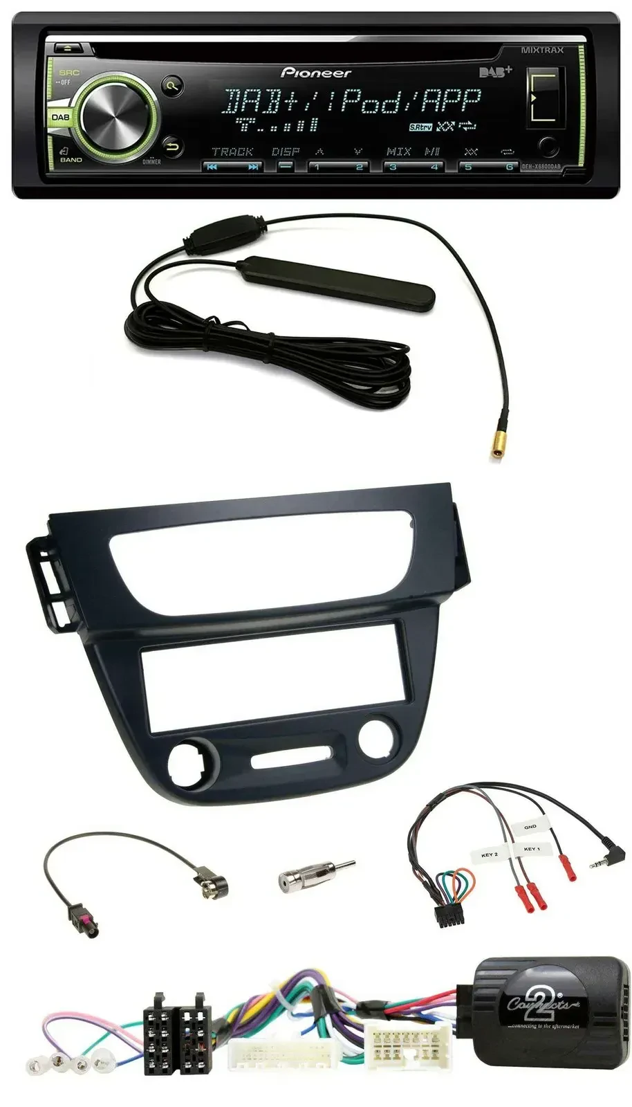Автомагнитола Pioneer MP3 USB CD DAB для Renault Megane/Fluence 2012–2014