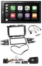 Pioneer USB Lenkrad DAB 2DIN Bluetooth Autoradio für Honda HR-V RU ab 2015 schwa