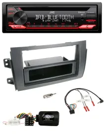 JVC CD DAB USB Bluetooth Lenkrad Autoradio für Fiat Sedici Suzuki SX4