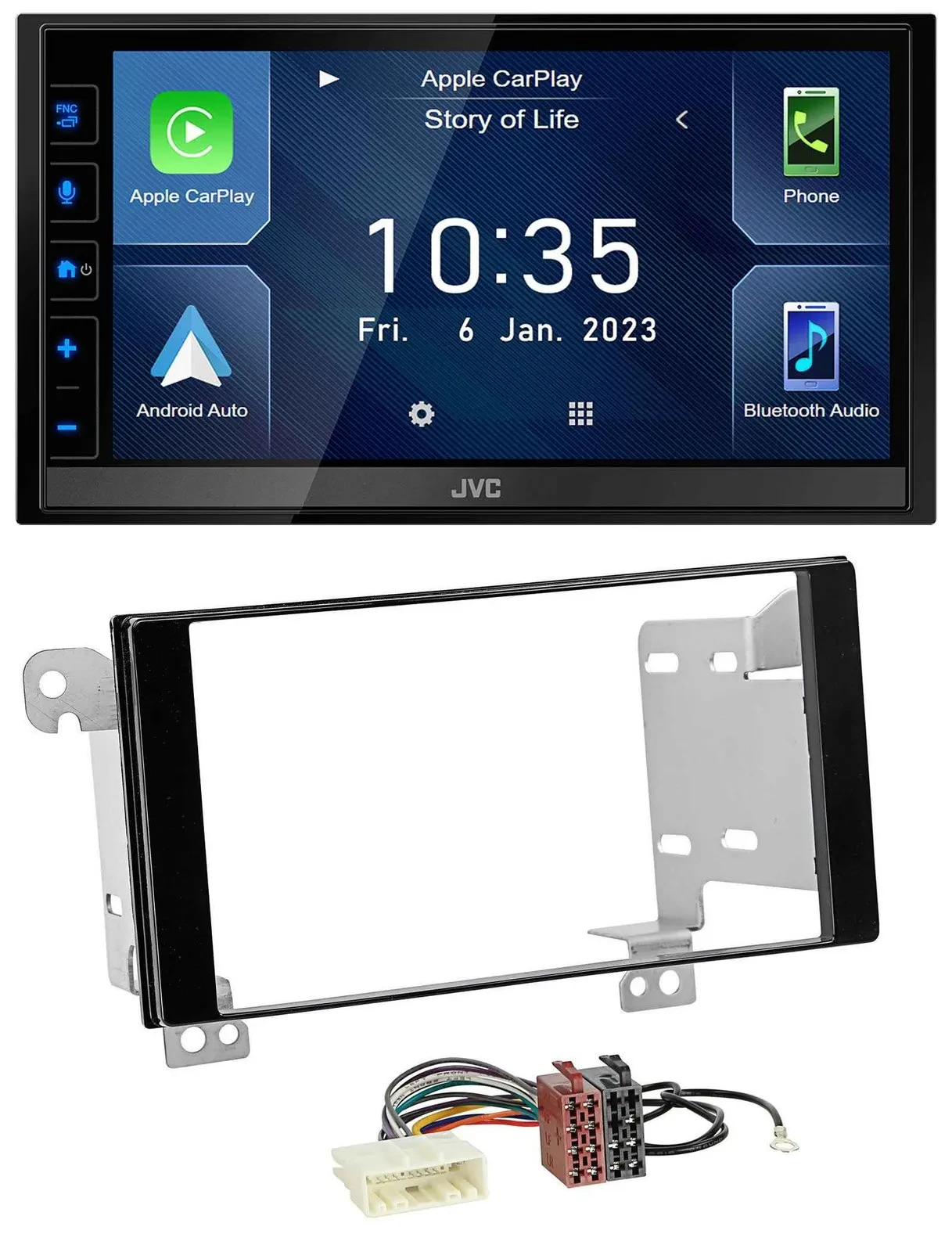 JVC DAB Bluetooth MP3 USB 2DIN Autoradio für Subaru Forester Impreza XV ab 12