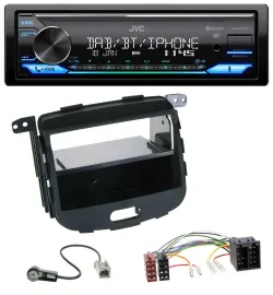 JVC Bluetooth DAB USB MP3 Autoradio für Hyundai i10 2008-2013 Rubber Touch