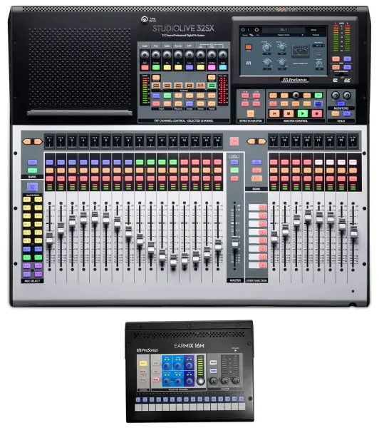 Presonus STUDIOLIVE 32SX 32-Ch. Digital Mixer+Free EarMix 16M Headphone Mixer
